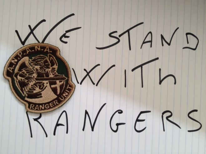 We stand with Rangers | #worldrangerday 2016