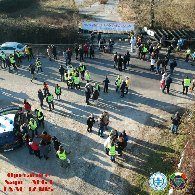 Frosinone - Sant'Elia Fiumerapido, sit-in ambientalista