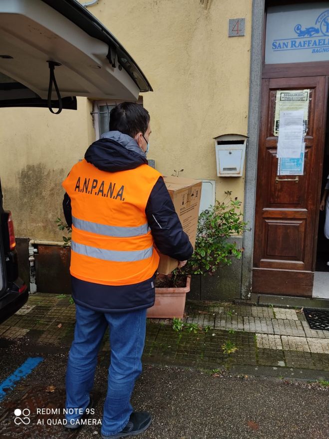 Viterbo. Il nucleo di protezione civile dell&#039;ANPANA in campo a favore delle RSA della provincia.