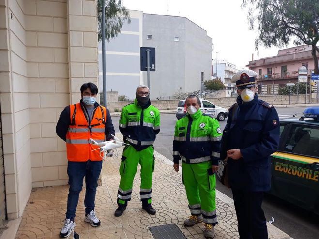 Controlli con i droni dell’Anpana