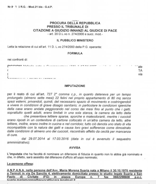 Abbandono di animali. La competenza è ora del Giudice di Pace e non più del Tribunale. Caso pratico.